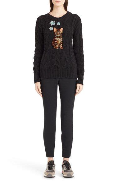 dolce gabbana cat sweater|dolce and gabbana cashmere sweater.